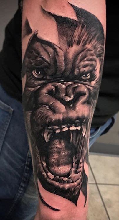 100 Unique Gorilla Tattoos You’ll Need to See